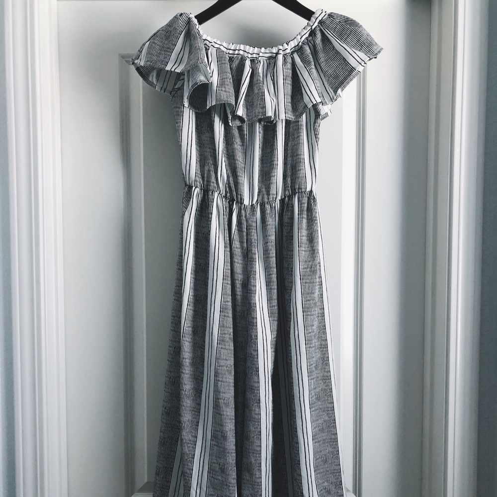 Missguided striped bardot grill detail jumpsuit - Picture 2 of 5